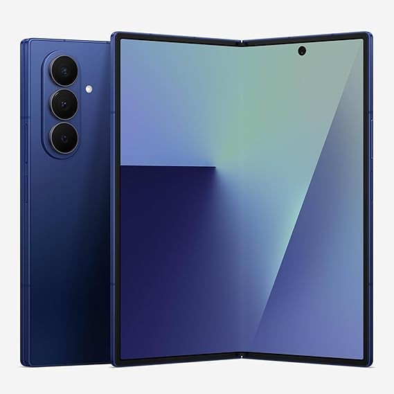 星 Galaxy Z Fold7 手機,512GB AI 智慧型手機,解鎖 Android,AI 照片編輯,大螢幕,電池壽命長,2025 年美國 1 年製造商保固,藍影