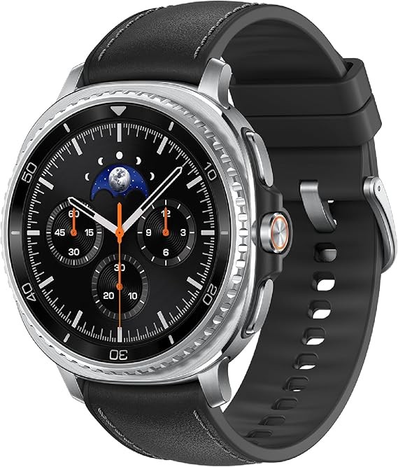 g Galaxy Watch 8 Classic (2025) 46 公釐藍牙智慧型手錶,靠墊設計,旋轉邊框,快速按鈕,睡眠教練,跑步教練,能量分數,黑色