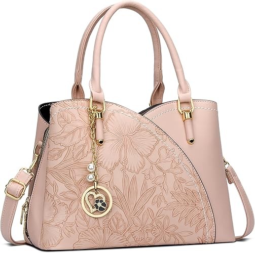 Triple Compartments Purses and Handbags for Women Fashion Ladies Satchel Shoulder Top Handle Bag