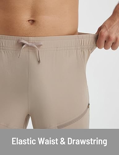 男款 登山褲 防水 彈力 工作 6 口袋 輕量 彈性 M