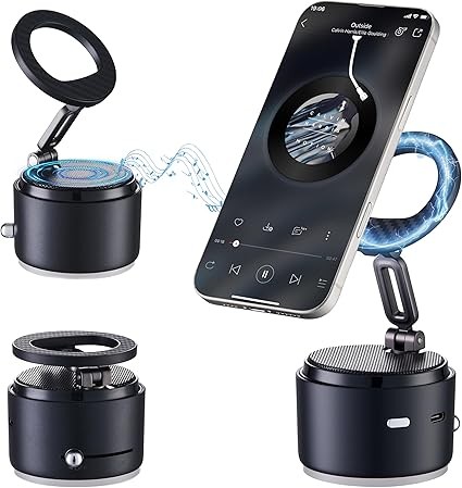 手機支架 HD 環繞音效 適用於家庭和戶外 附藍牙喇叭 適用於書桌 相容於 iPhone/Samsung Galaxy