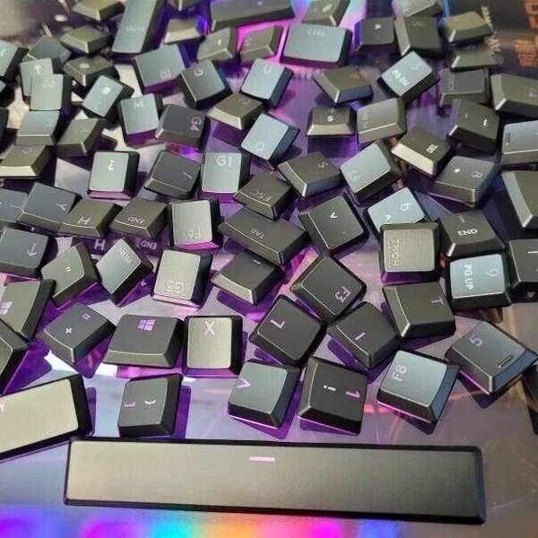 羅技Logitech g913 g915 g915tkl 機械鍵盤鍵帽原裝黑色透光鍵帽