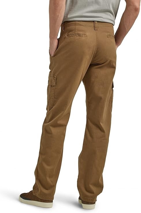 Wrangler Authentics Mens Relaxed Fit Stretch Cargo Pant