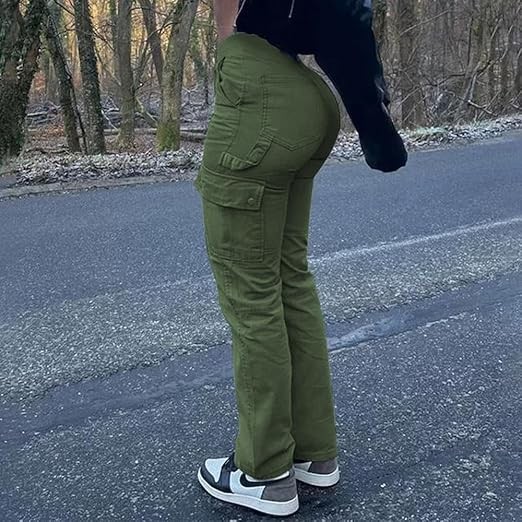 工裝褲 女款 工作 高腰 街頭服飾 木匠 旅行 女款 抽繩 登山褲