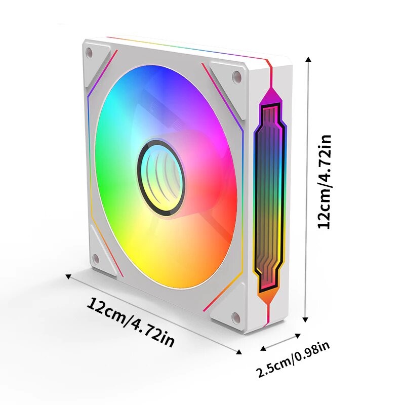 風扇控制器集線器發光冷卻系統適用於 Pc 機箱 Cpu 風扇第 4 代