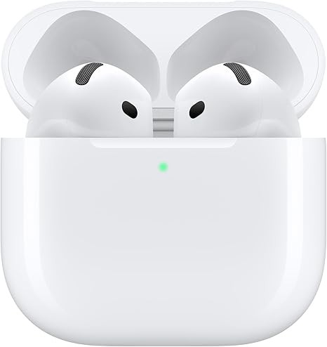 AirPods 4 無線耳機、藍牙耳機、主動降噪、自適應、透明模式、個性化空間音頻、USB-C 充電盒、無線充電、H2 芯片