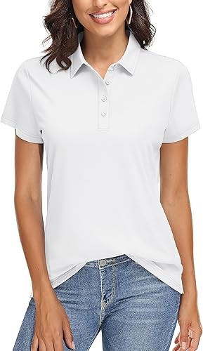 女款 高爾夫球 Polo 衫 短袖 UPF 50+ 防曬高爾夫球衫
