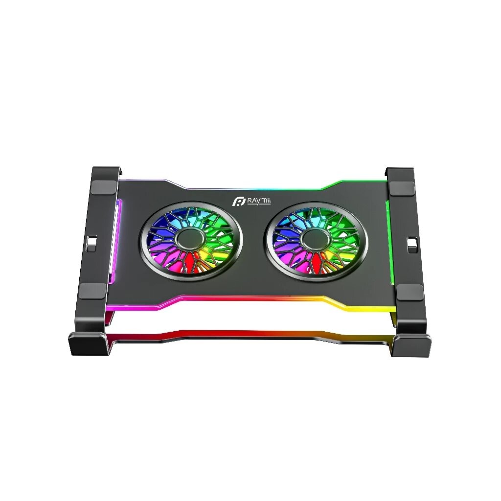 雙風扇RGB筆電散熱支架 筆電架 增高架 散熱架 散熱支架 筆記型電腦支架