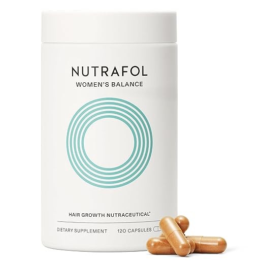 Women's Balance Hair Growth Supplements, Ages 45 and Up, Clinically Tested for Visibly Thicker Hair and Scalp Coverage, Dermatologist Recommended - 1 Month Supply