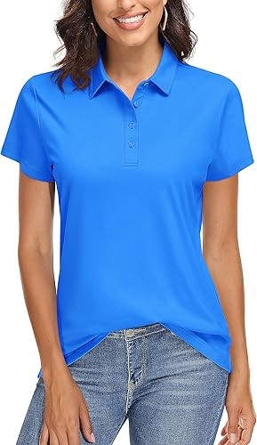 女款 高爾夫球 Polo 衫 短袖 UPF 50+ 防曬高爾夫球衫